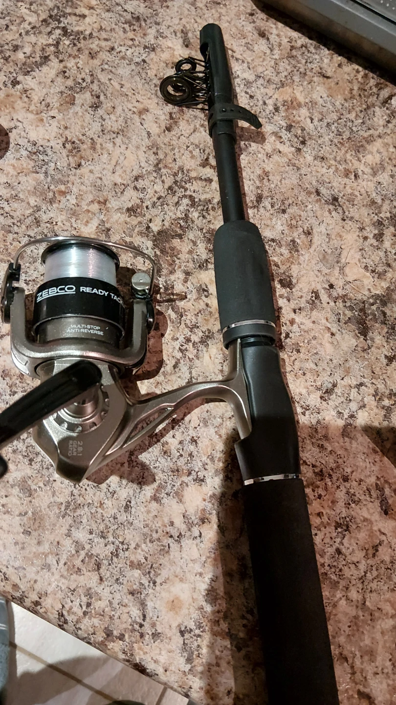 Zebco Fishing Rod and Reel Combo with Tackle and Net - photo 4