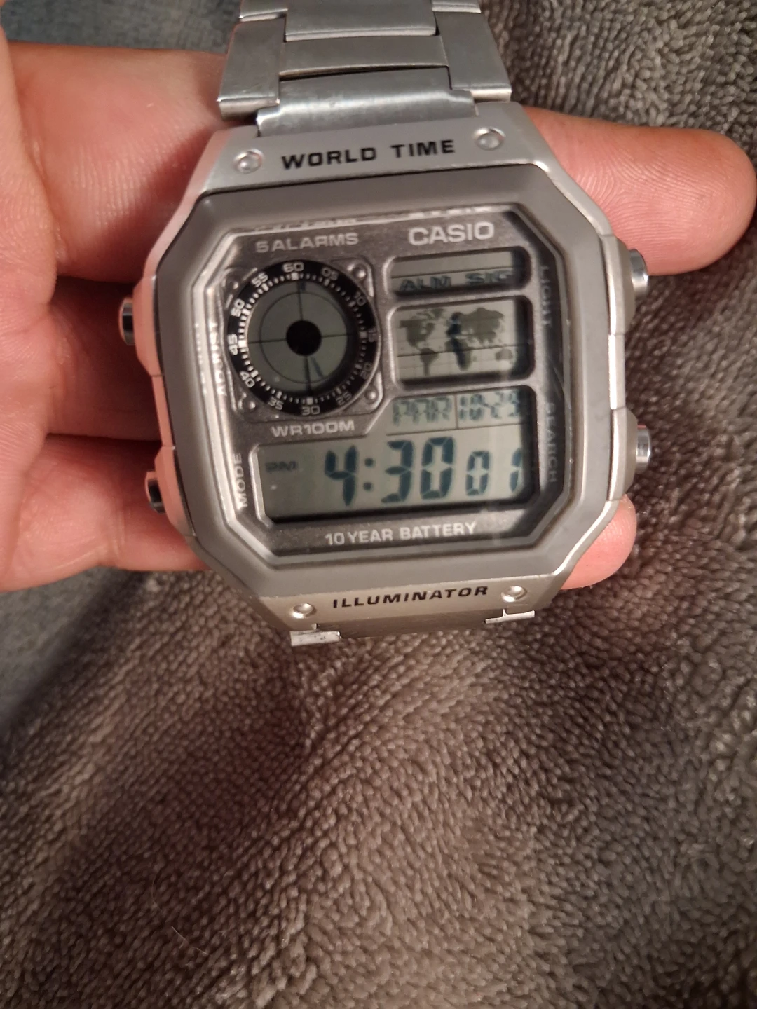 Casio World Time AE-1200WH Digital Watch - photo 4