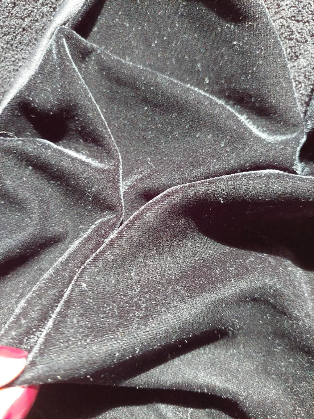 Black Velvet Crop Top - photo 2