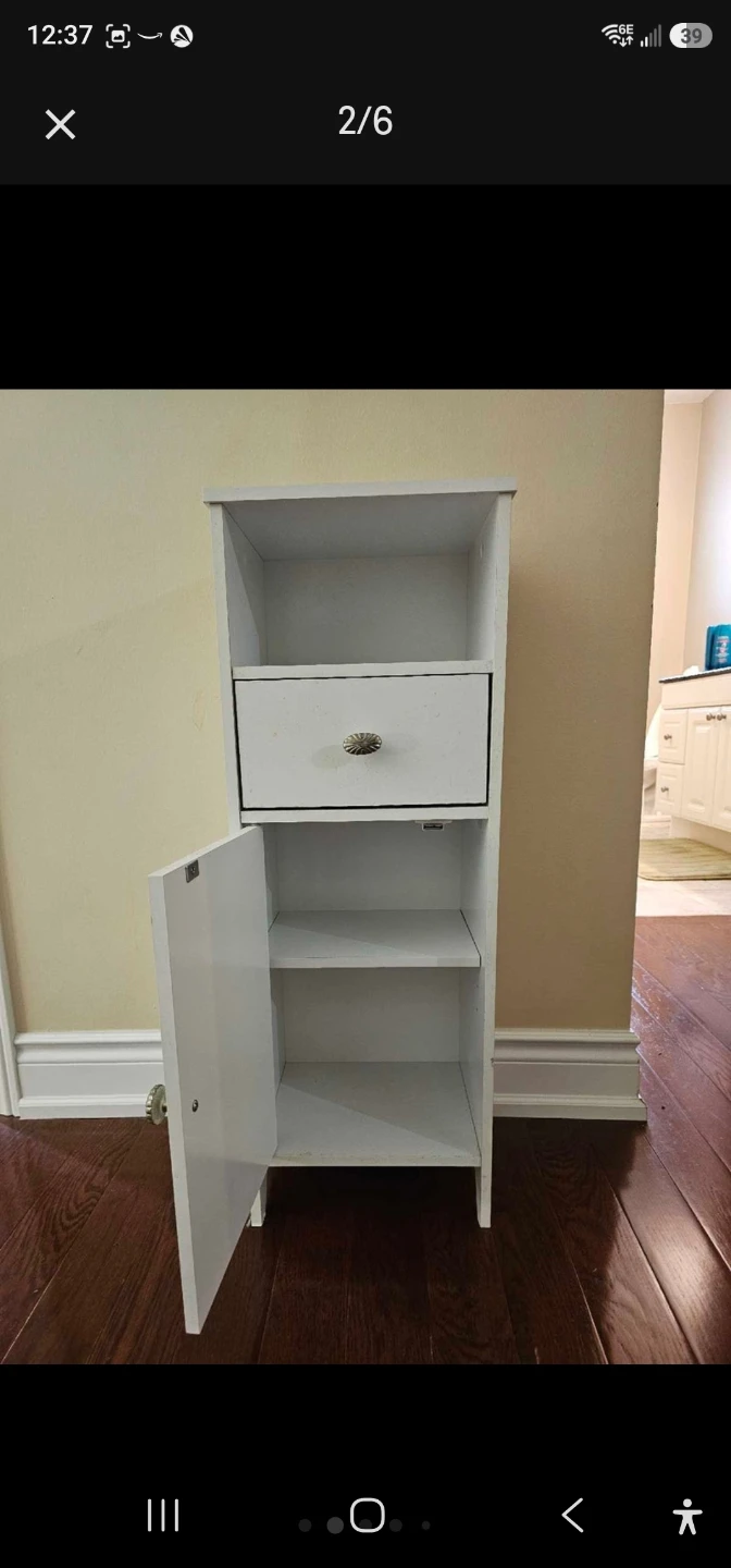 White storage cabinet - photo 2