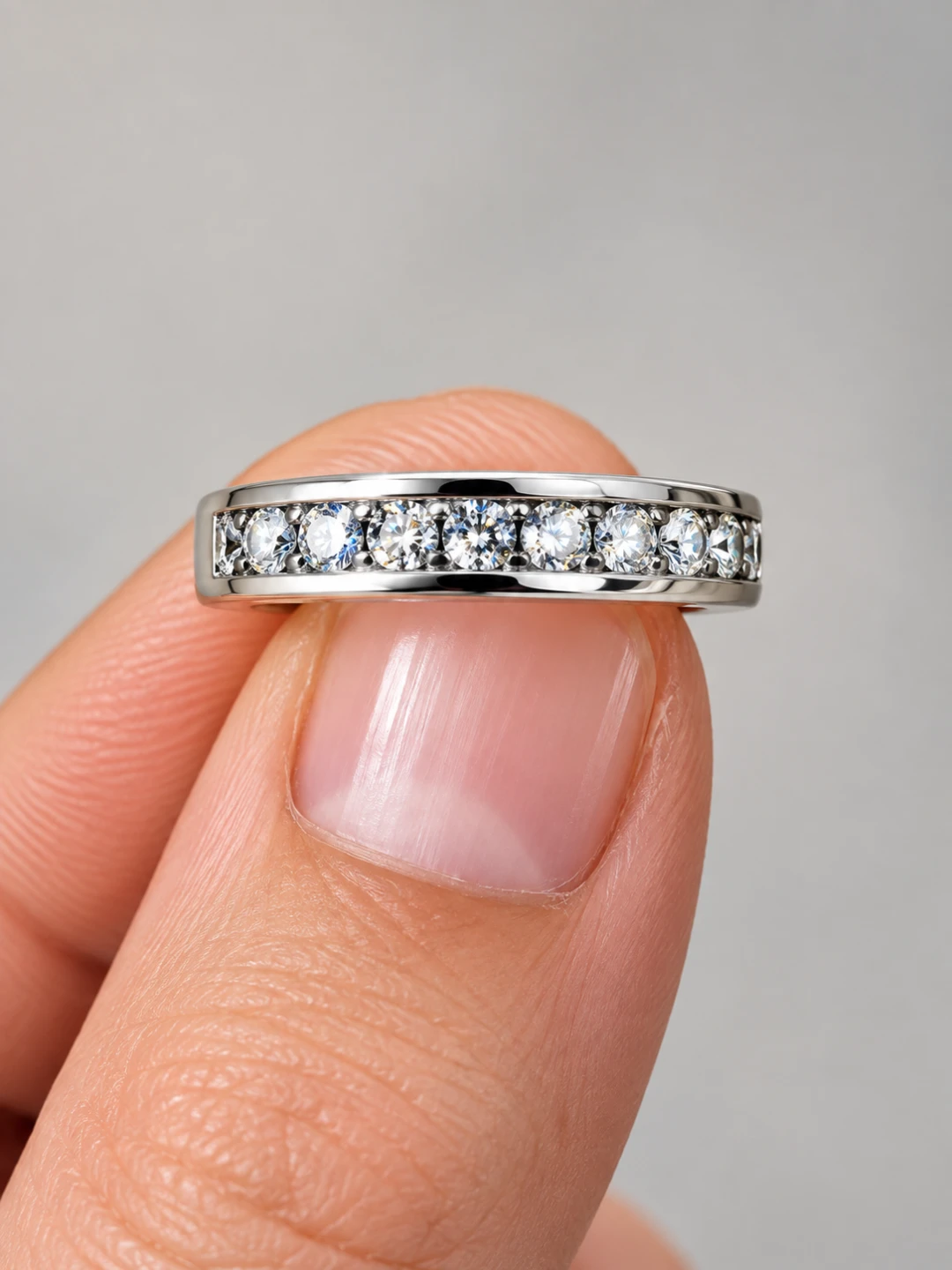 Channel Set Diamond Eternity Band