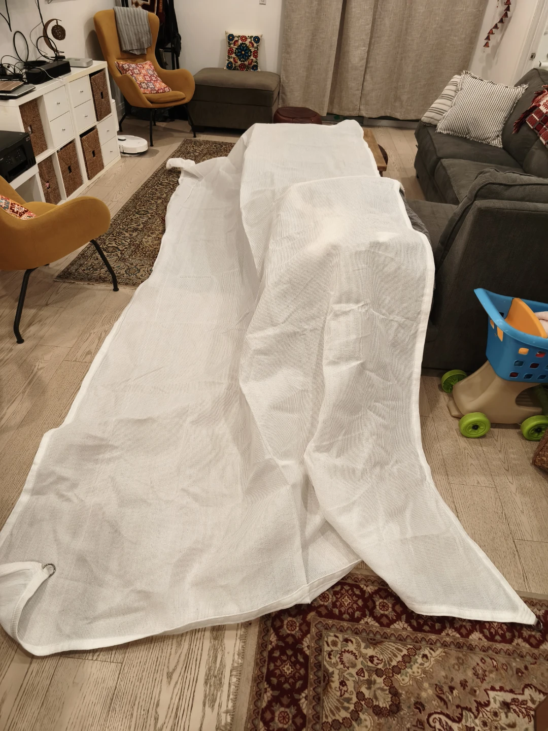 White sun shade sail - photo 2