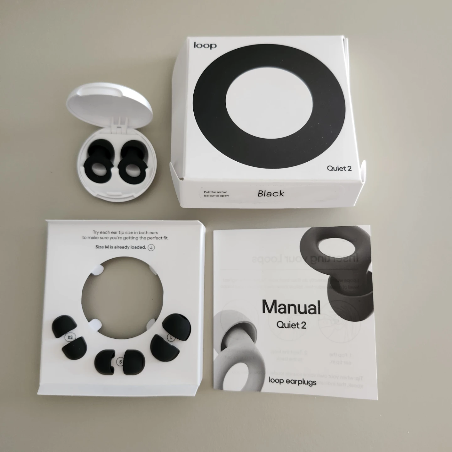 Loop Quiet 2 Earplugs  Black NEW open box