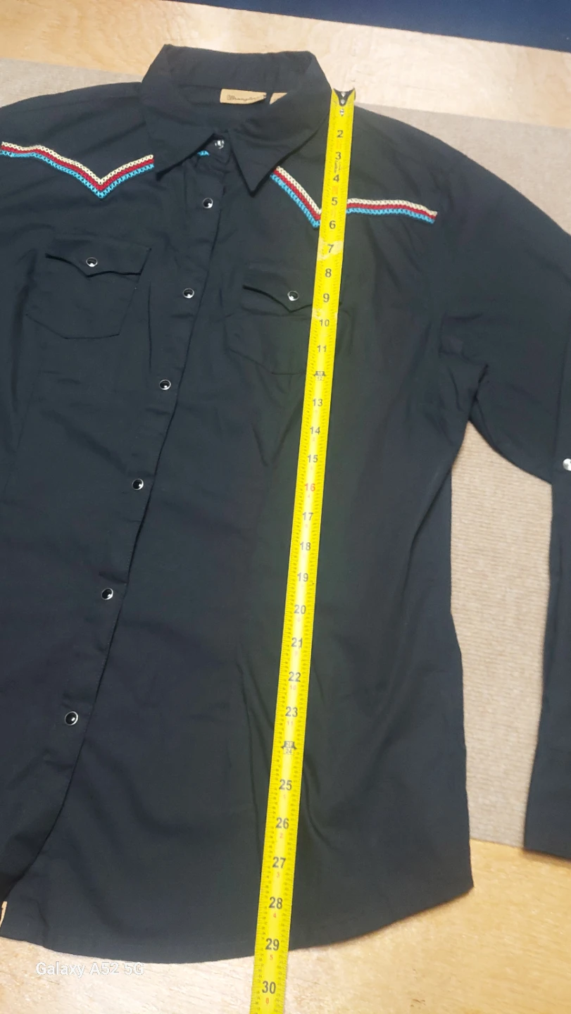 Wrangler Black Western Shirt with Embroidered Cross - photo 4