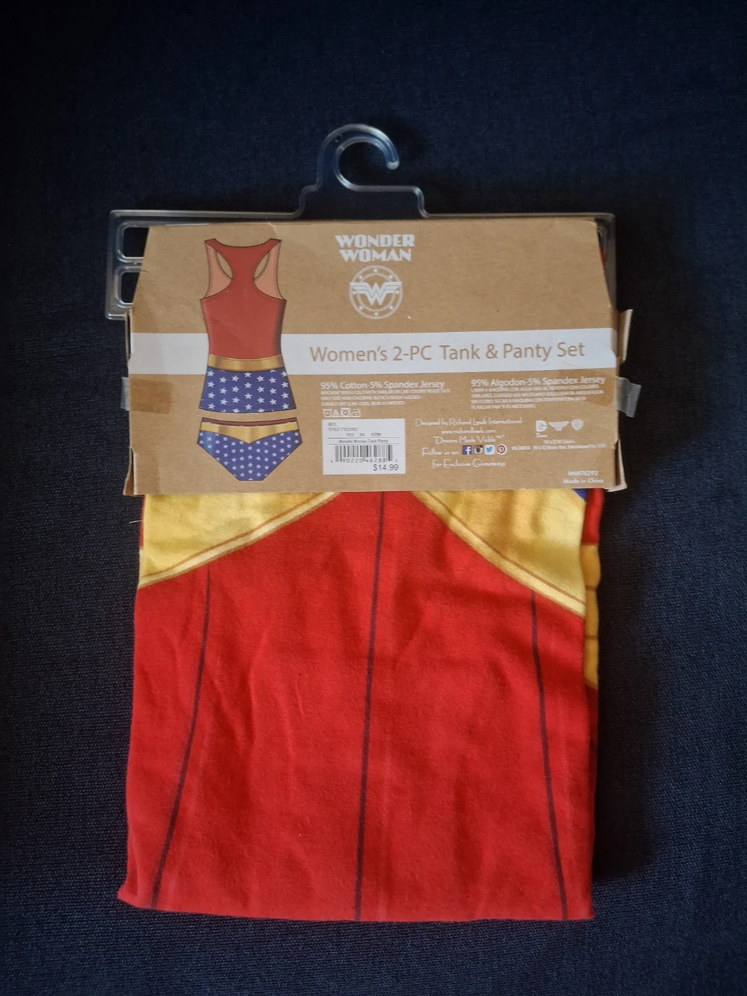 NEW Wonder Woman 2PC Tank & Panty Set - Small - photo 2