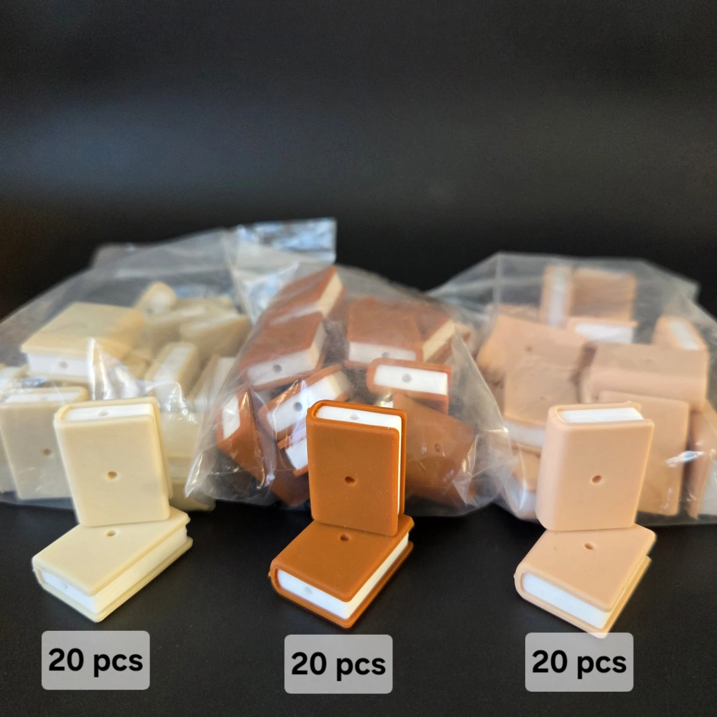 Food Grade Silicone Miniature Book Beads - photo 2