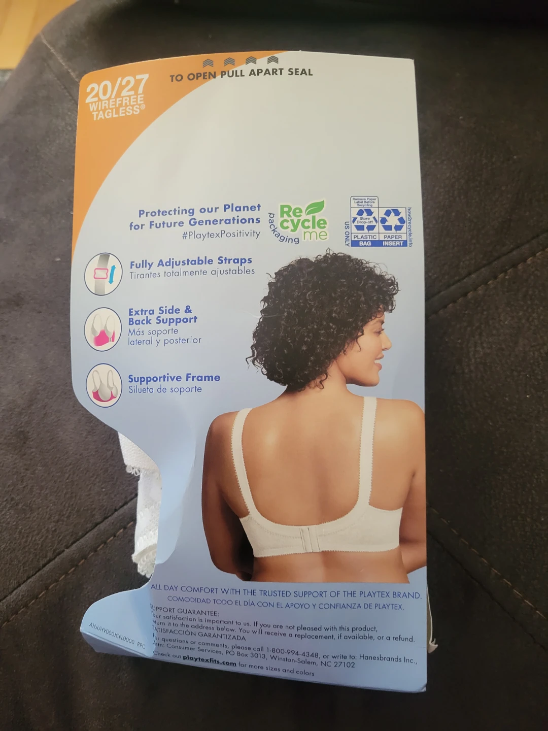 Playtex 18 Hour Wirefree Bra White 32D - photo 2