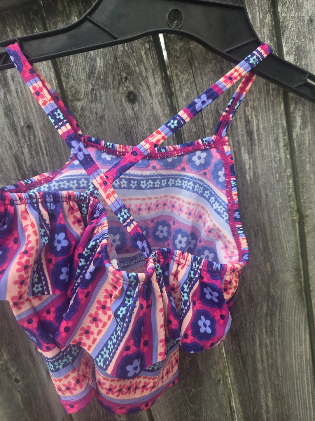 Old Navy Toddler Girls Floral Swim Top, 3T - photo 2