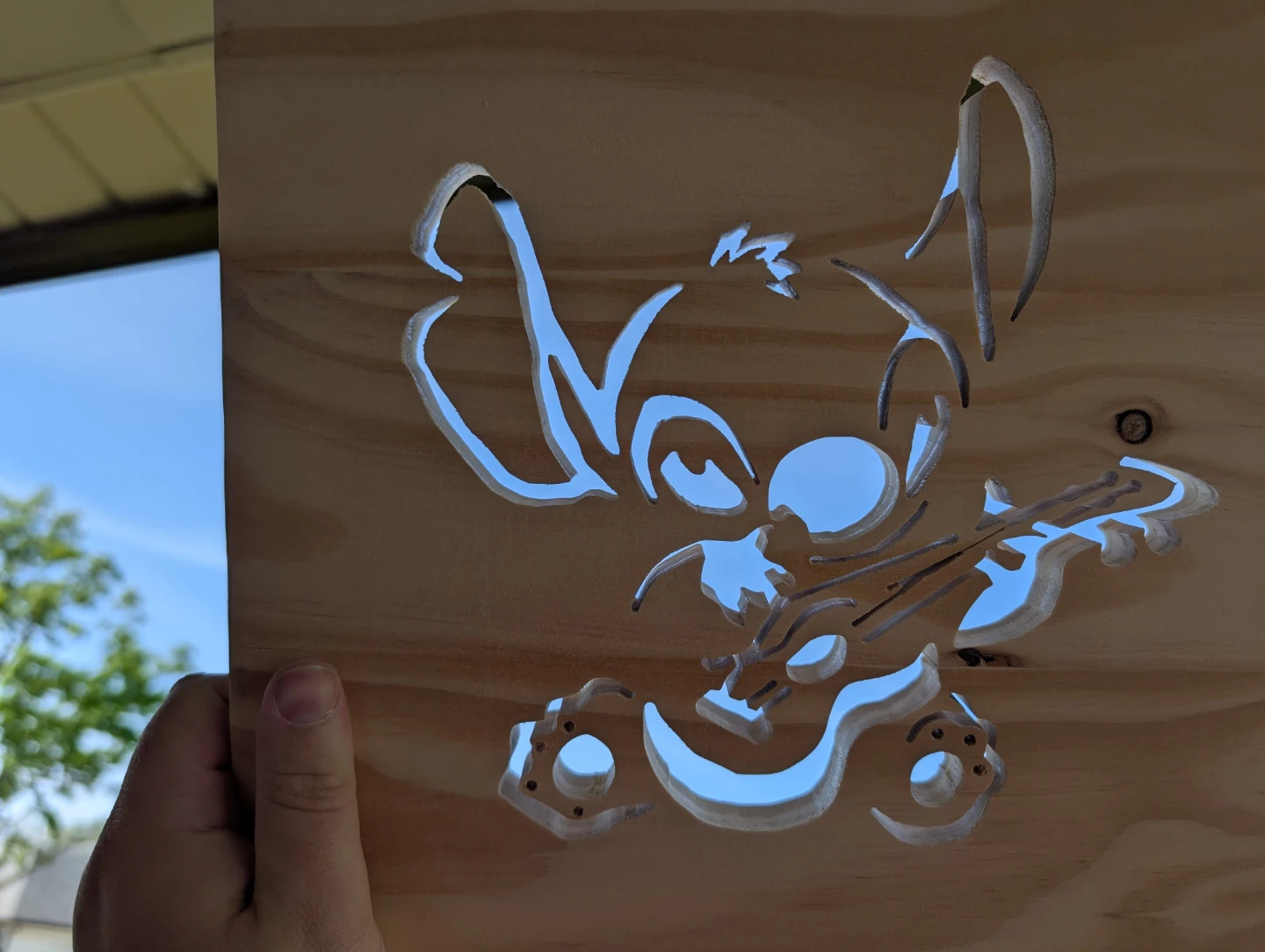 Handcrafted stitch art piece