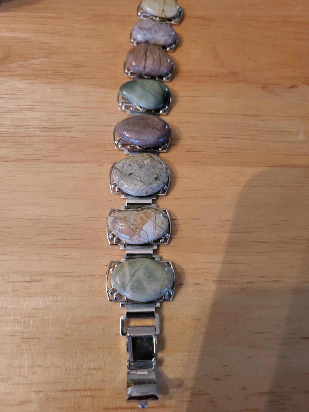 Natural Stone Link Bracelet