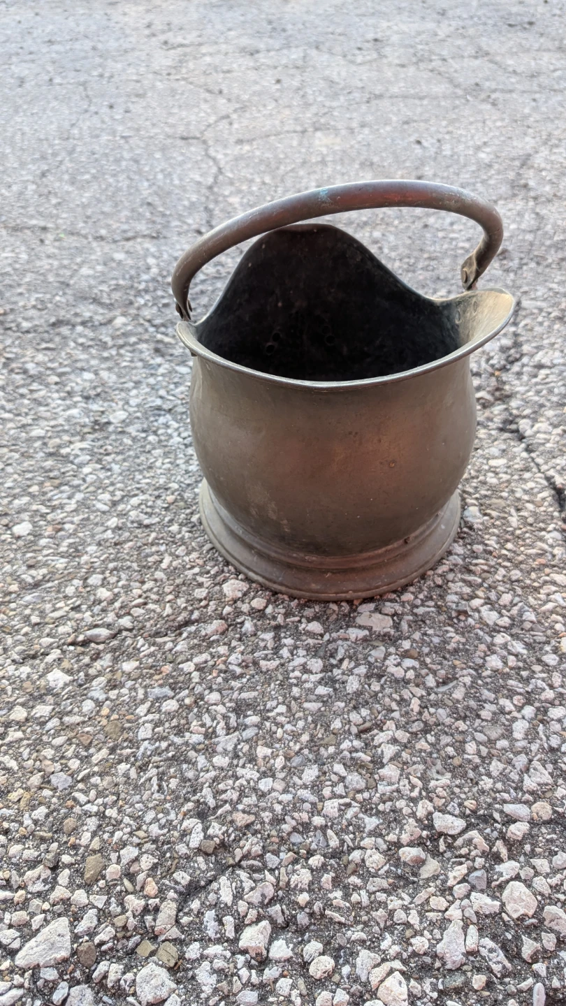 Vintage Copper Fireplace Coal Scuttle - photo 3