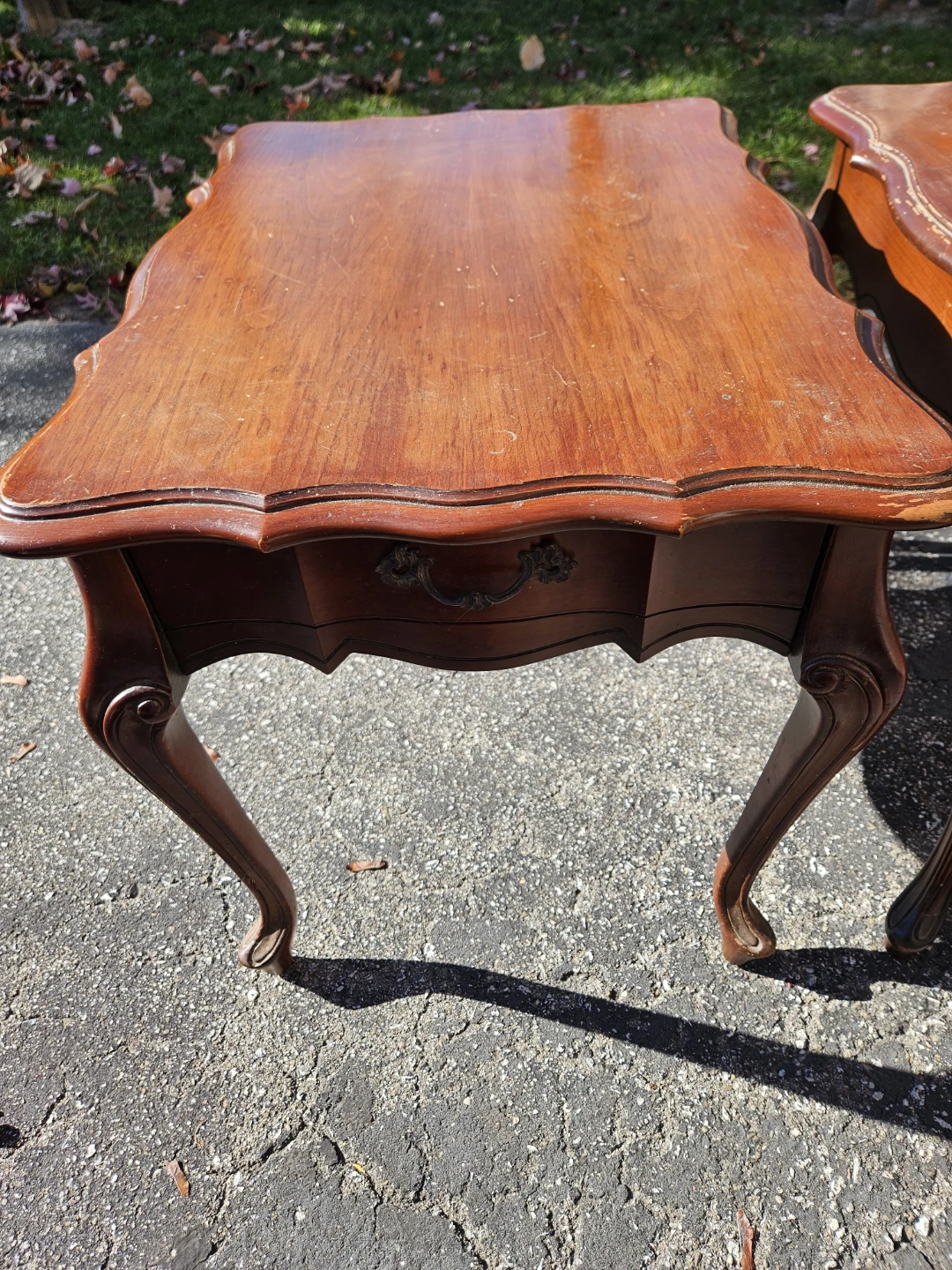 Vintage Wooden Side Tables - photo 2