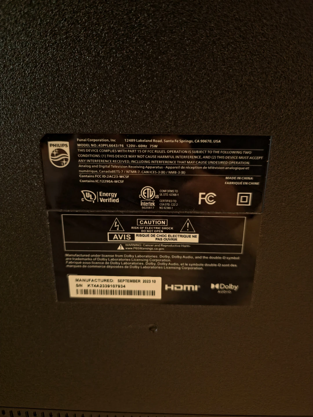 Philips 43" 1080p LED Roku Smart TV - photo 4