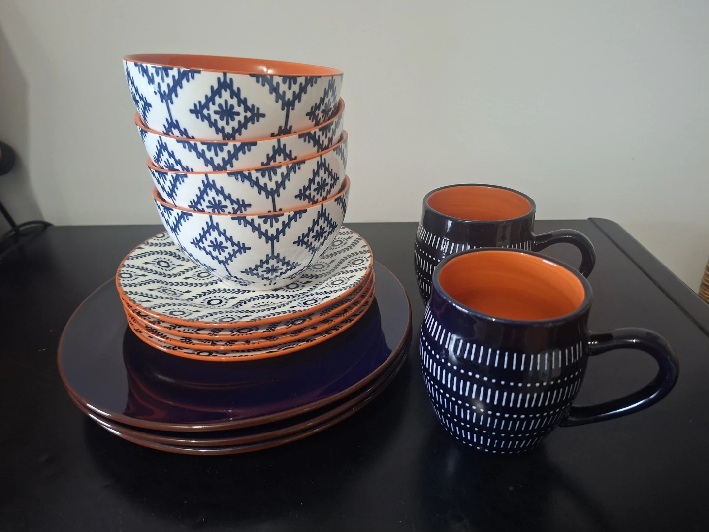 Baum Tangiers Stoneware Dinnerware Set  (Please see Description) - photo 3