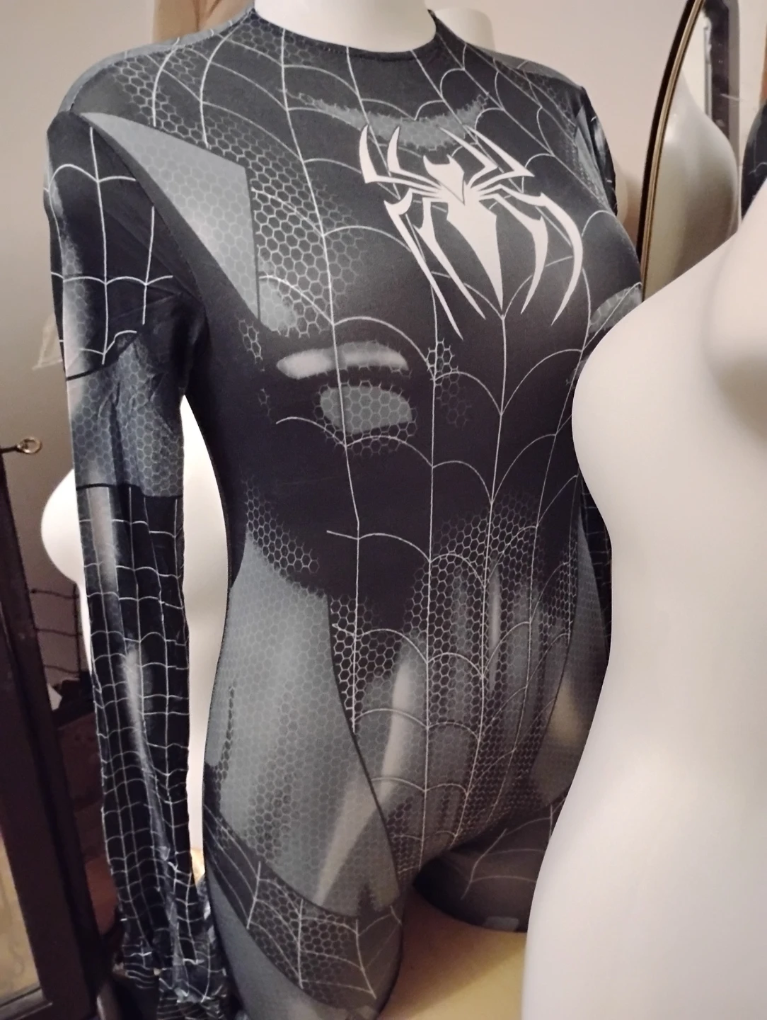 Black Spiderwoman Bodysuit Costume - photo 4
