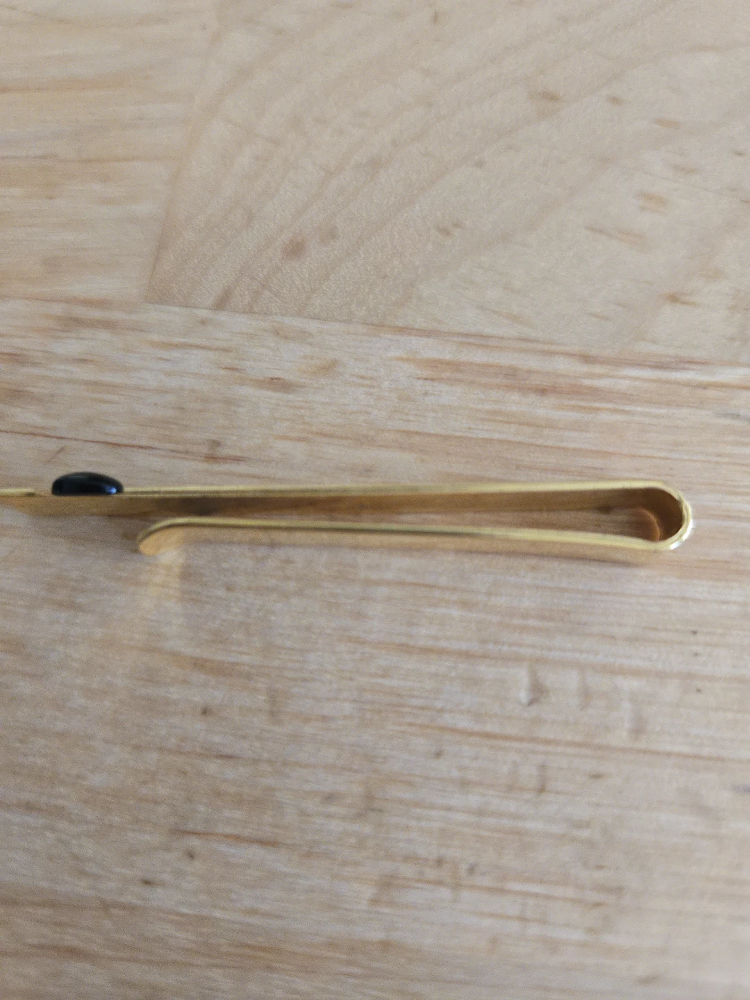 Gold-Tone Tie Bar with Black Accent - photo 2