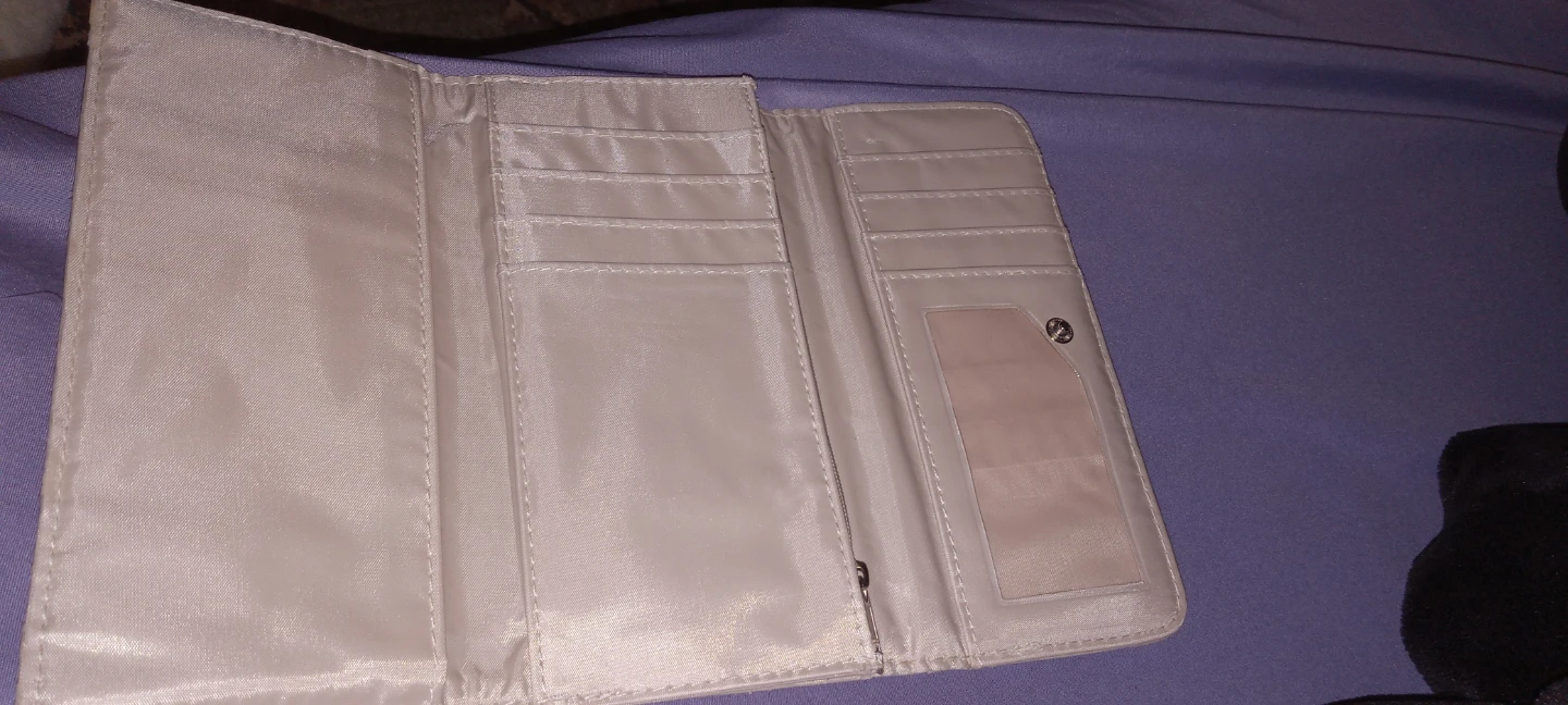 Cream Ladies Long Wallet