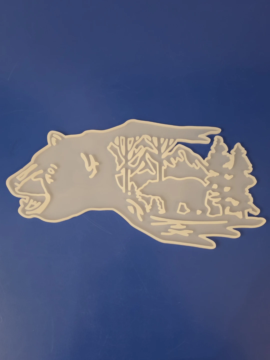 Bear-themed silicone resin mould