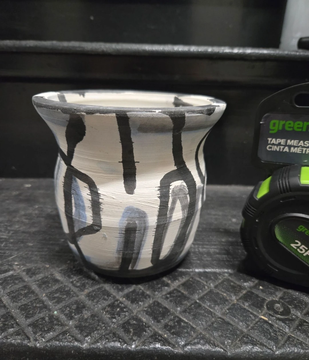 Handmade Abstract Ceramic Planter Studio Pottery Vase - photo 2