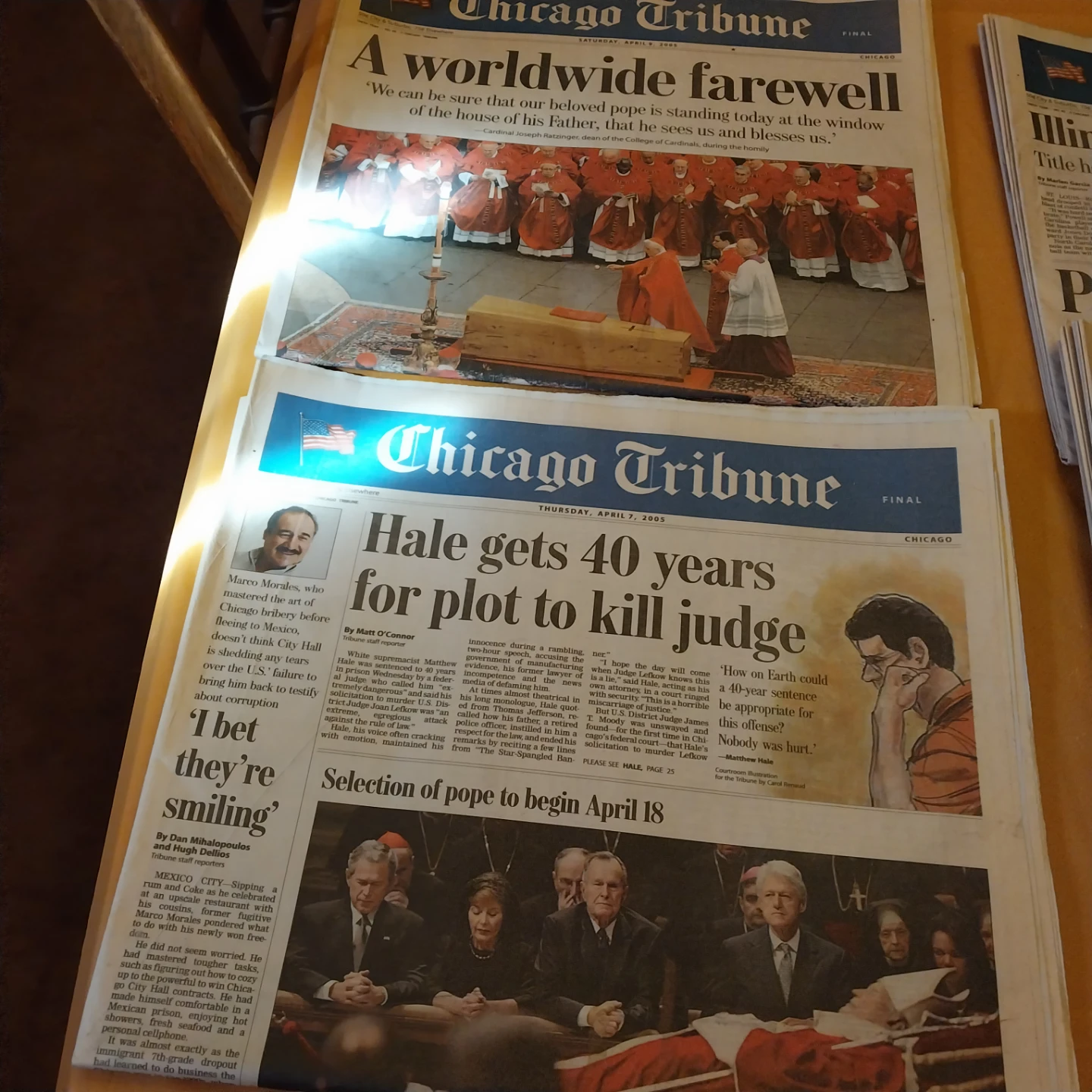 Collection of 2005 Historic Chicago Newspapers - photo 5