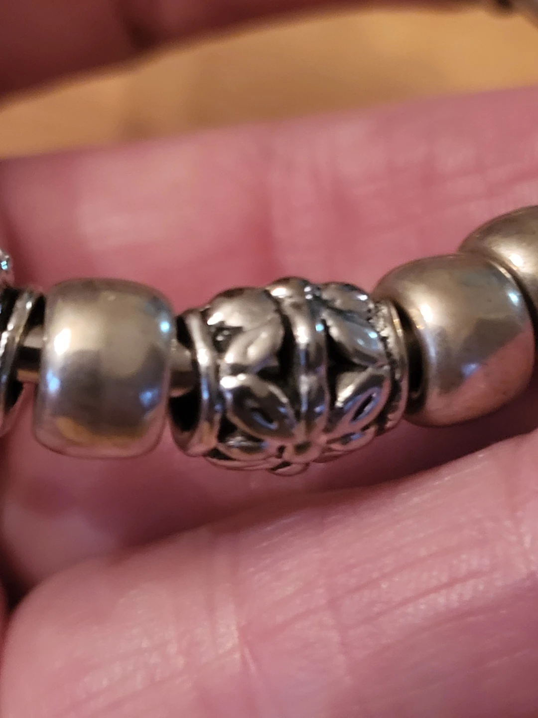 Pandora Style Bangle Bracelet with Charms - photo 5