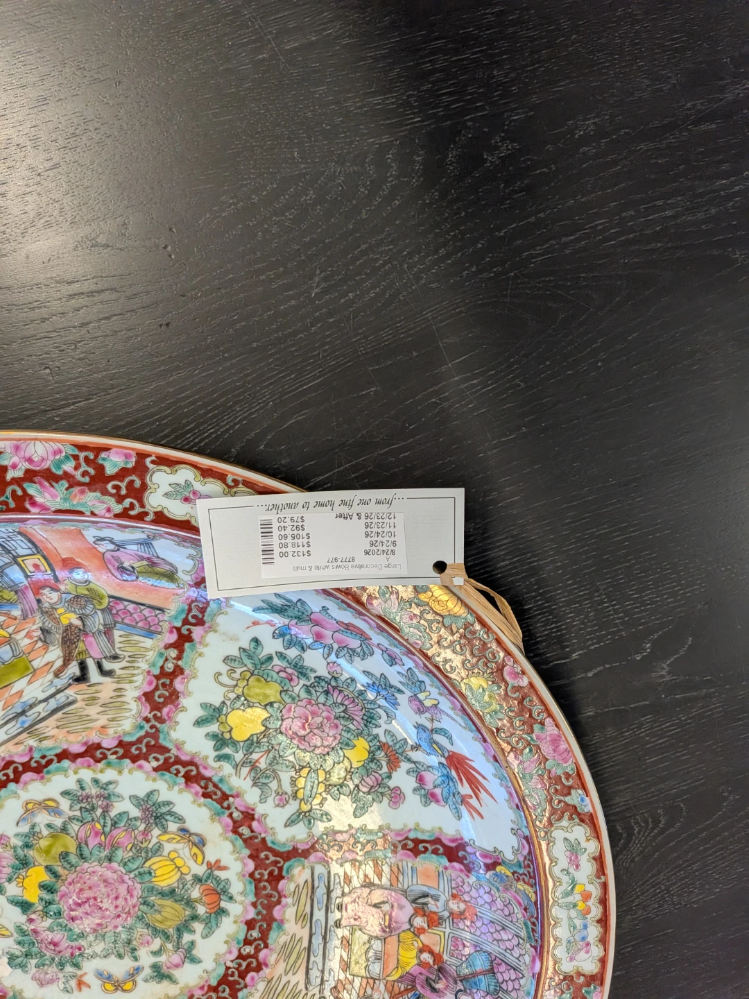 Large Decorative Chinese Porcelain Bowl - photo 2