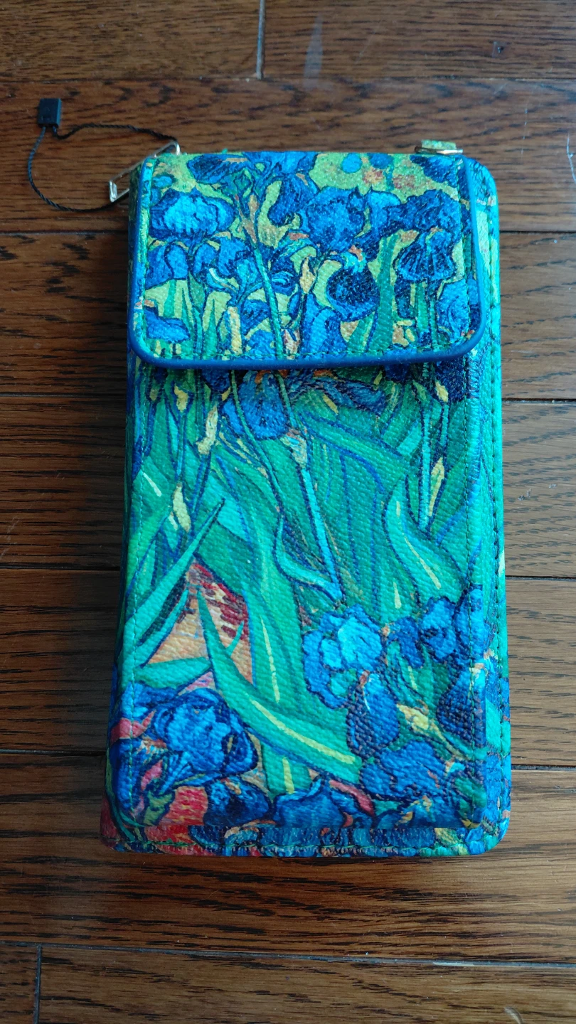 Van Gogh Irises Phone Crossbody Bag