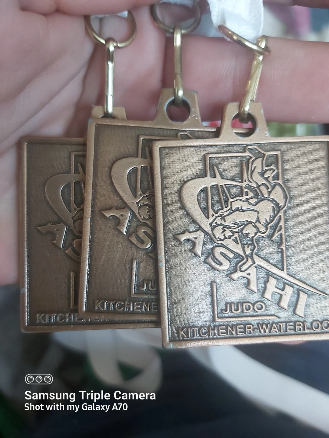Three Asahi Judo Kitchener-Waterloo Medals