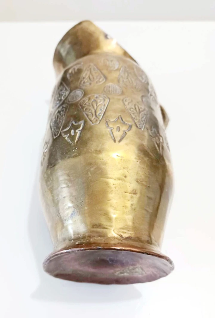 Antique Hand Crafted Brass Ewer - photo 3