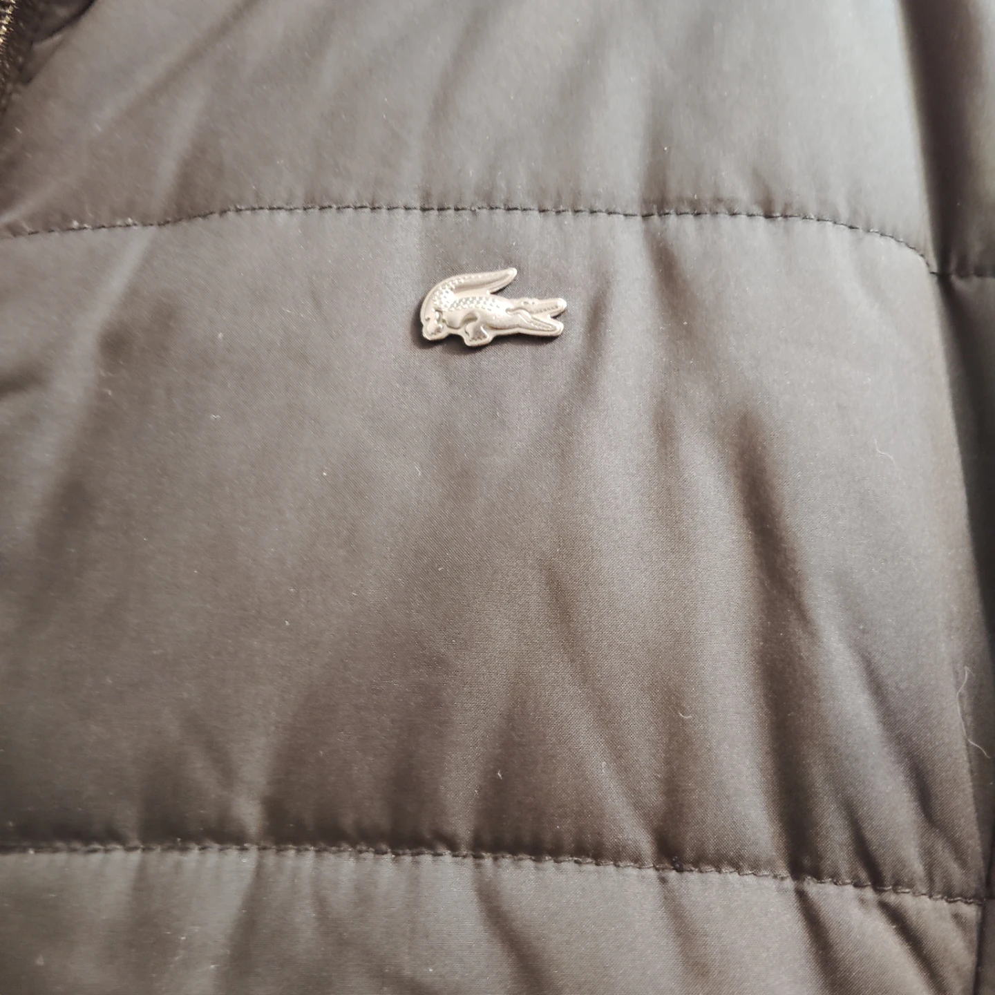 Lacoste Women's Black Lightweight Puffer Jacket Size 38 (Medium) - photo 4