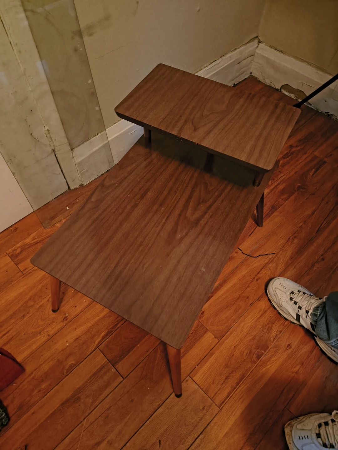Mid-Century Modern Two-Tier Side Table