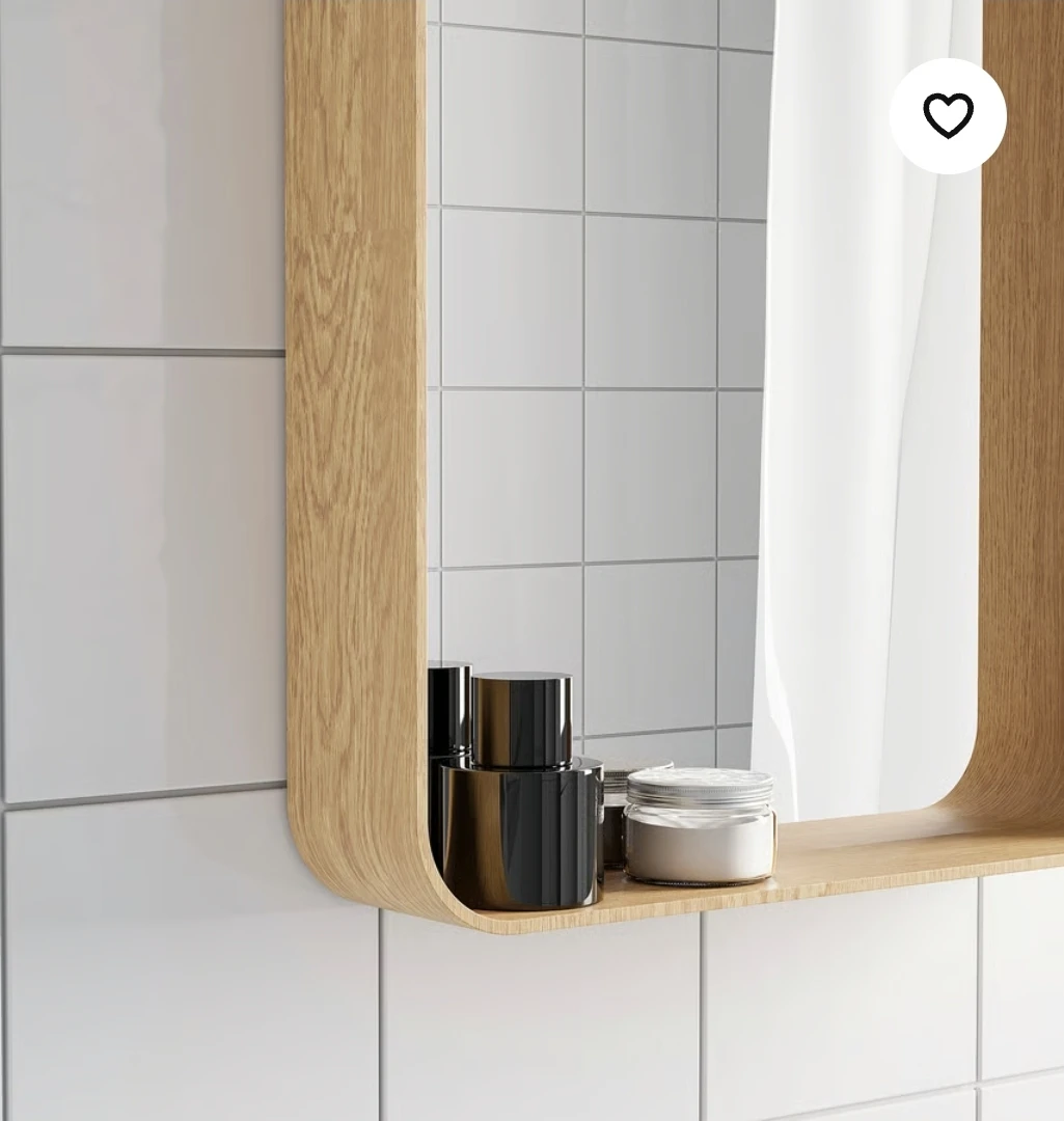 DVÄRGSYREN Mirror, oak veneer, 11x14 ½ " - photo 2