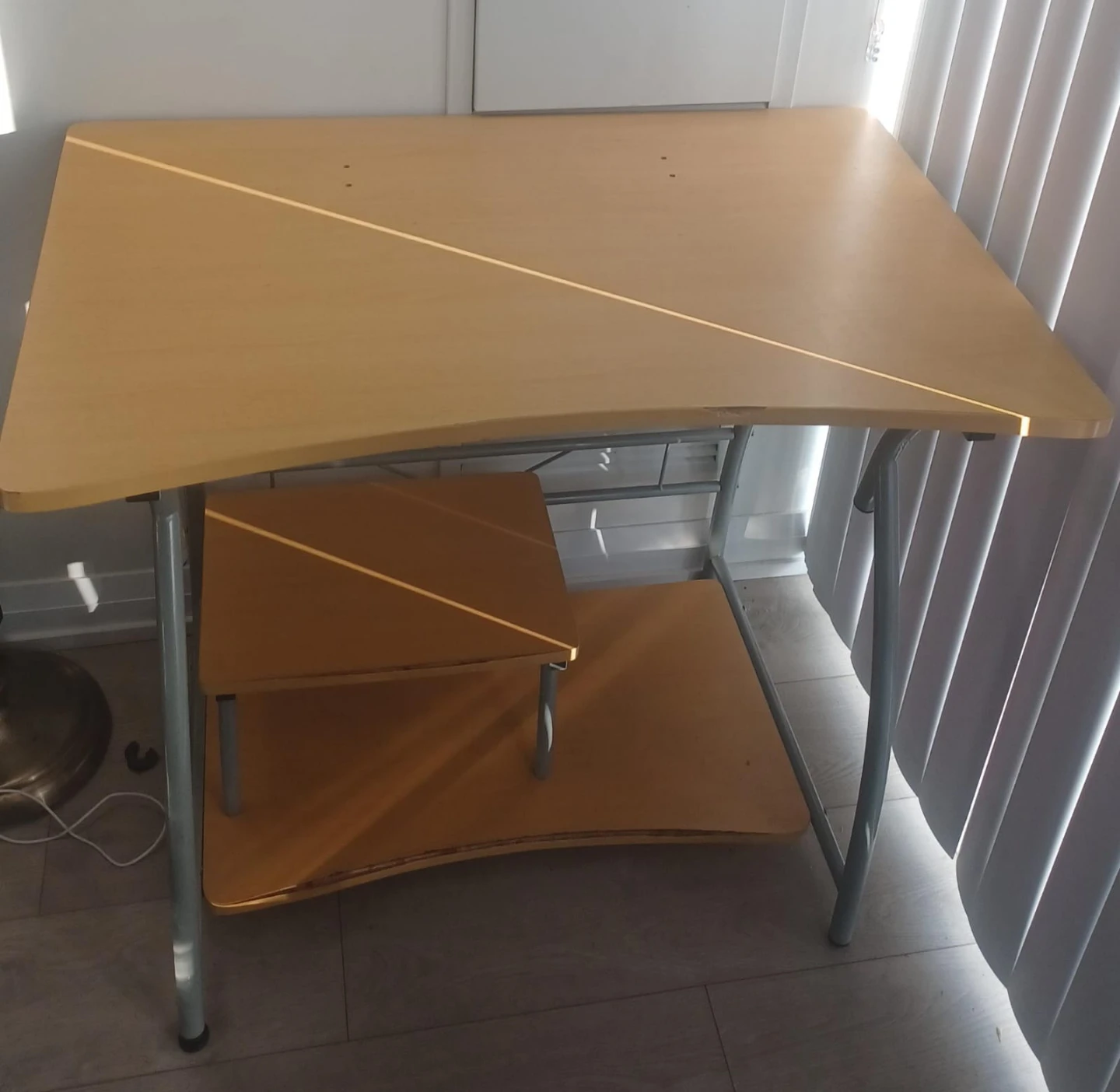 Computer desk with shelf - photo 2