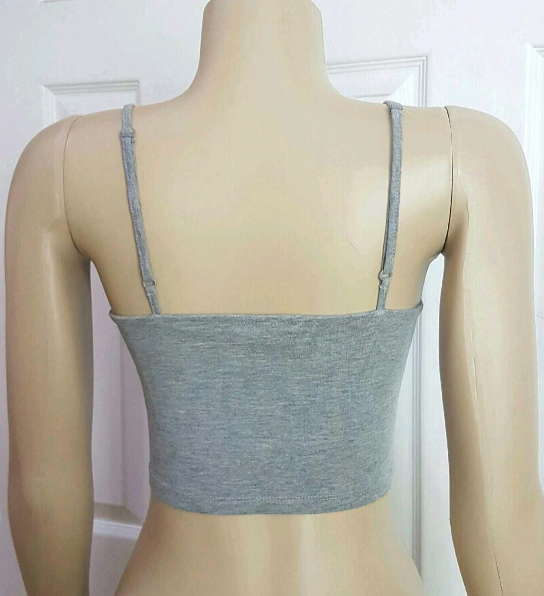 New Grey V Cut Crop Top - photo 2