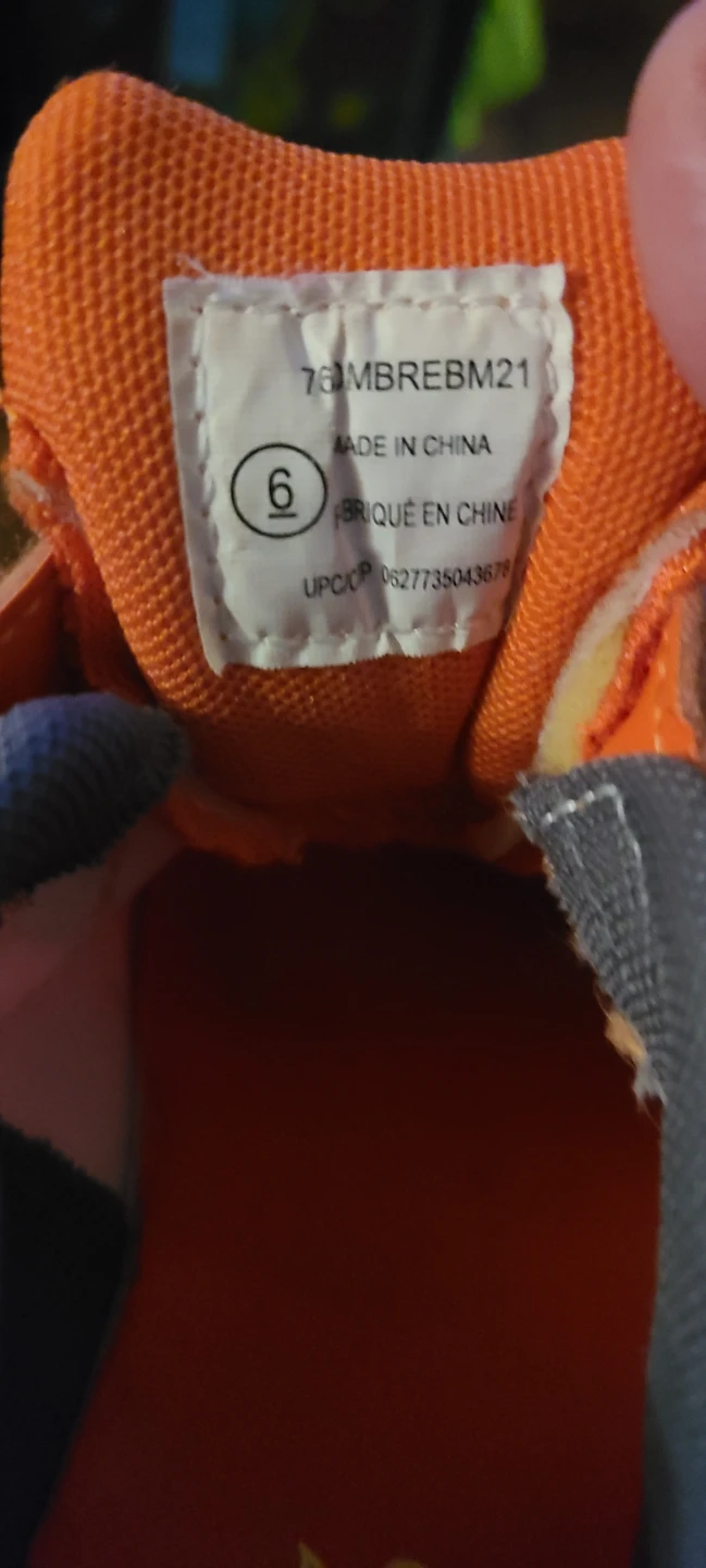 Children's Athletic Sneakers - Orange, Size 6 - photo 3