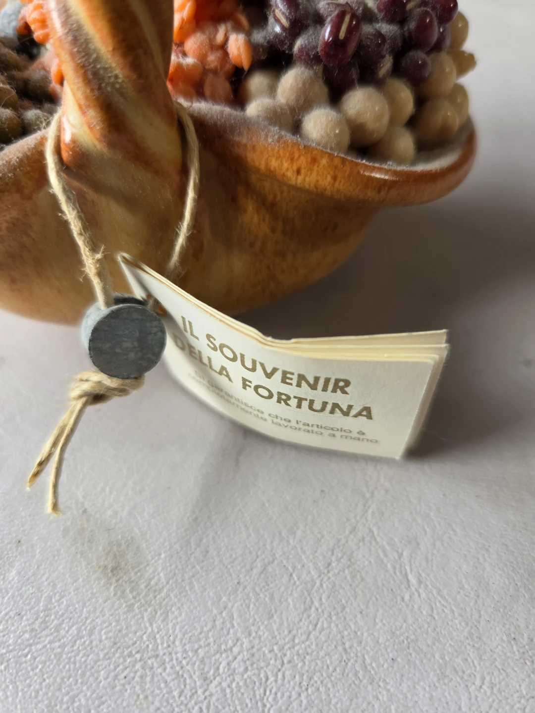 Il Souvenir della Fortuna ceramic basket ornament - photo 3