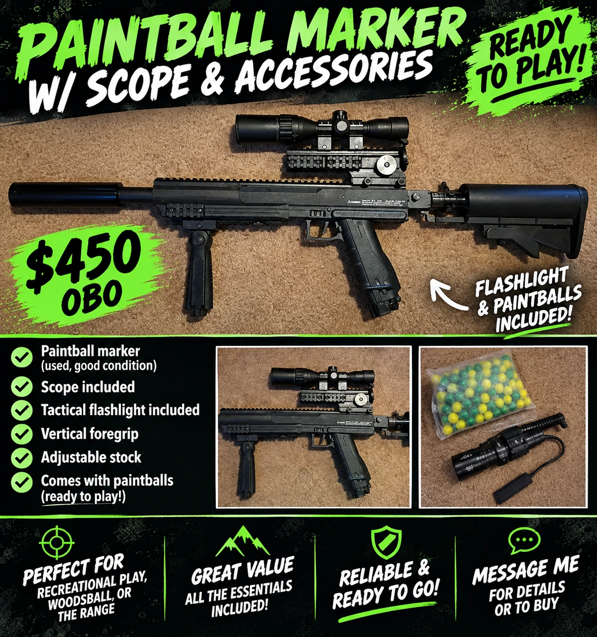 Tippmann paintball gun