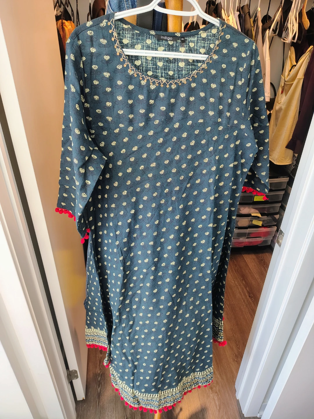 Indigo Printed Kurta Tunic Top - photo 2