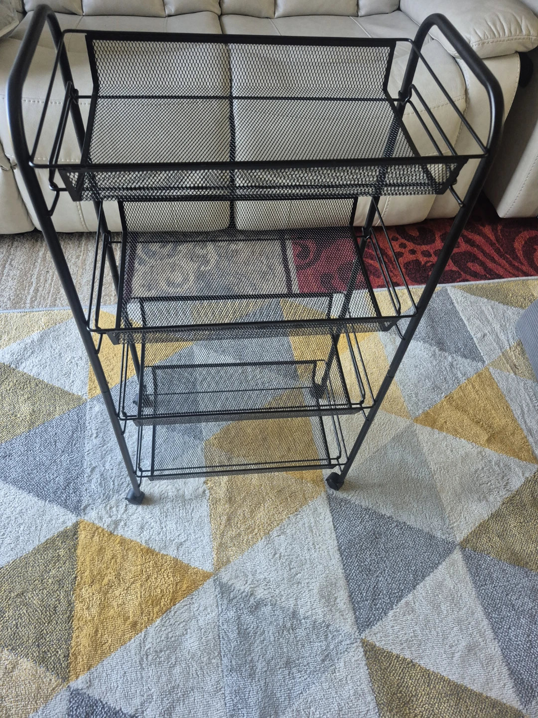 OVICAR 4-Tier Mesh Rolling Storage Cart - photo 2