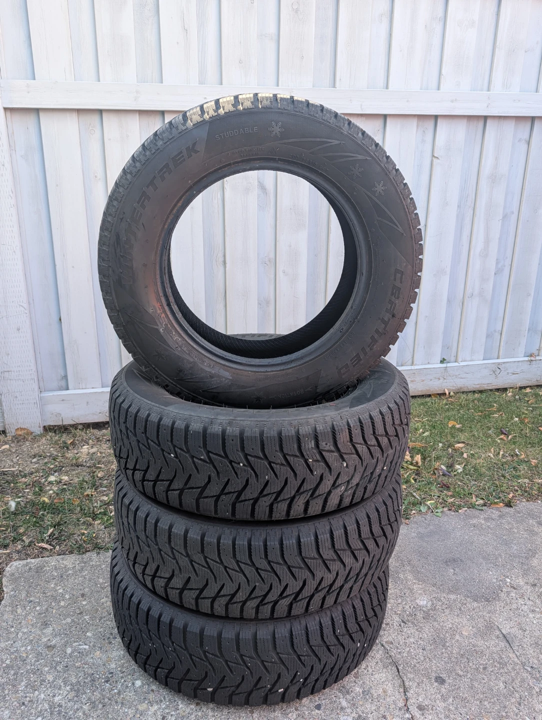 4 Winter Tires 205/65R15  (Used 1 Season Onl