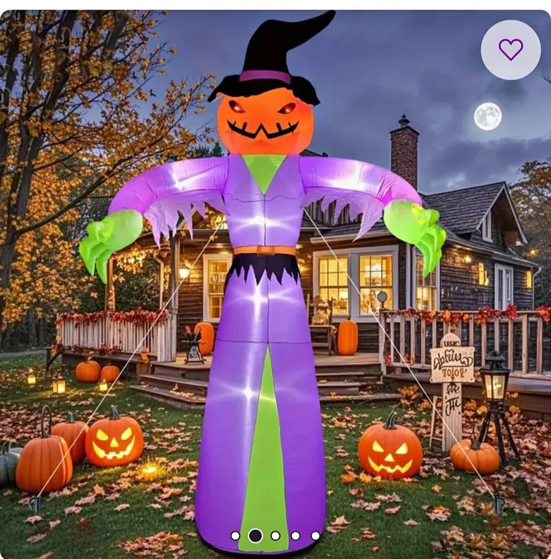 12ft LED Halloween Inflatable Pumpkin Ghost