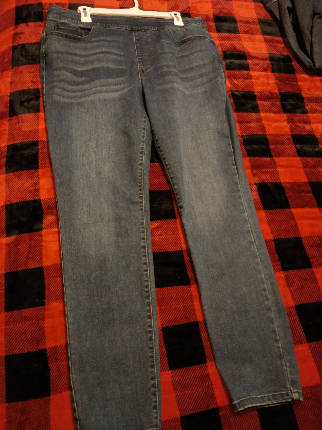 Blue Denim Pull-On Jeans