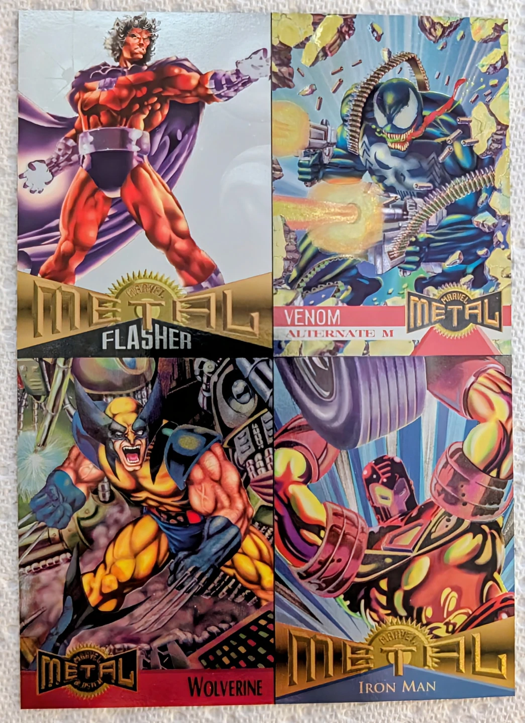 Vintage Marvel Trading Card Promo Sheets - photo 5