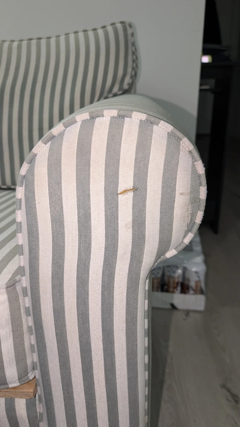 Striped Loveseat - photo 3
