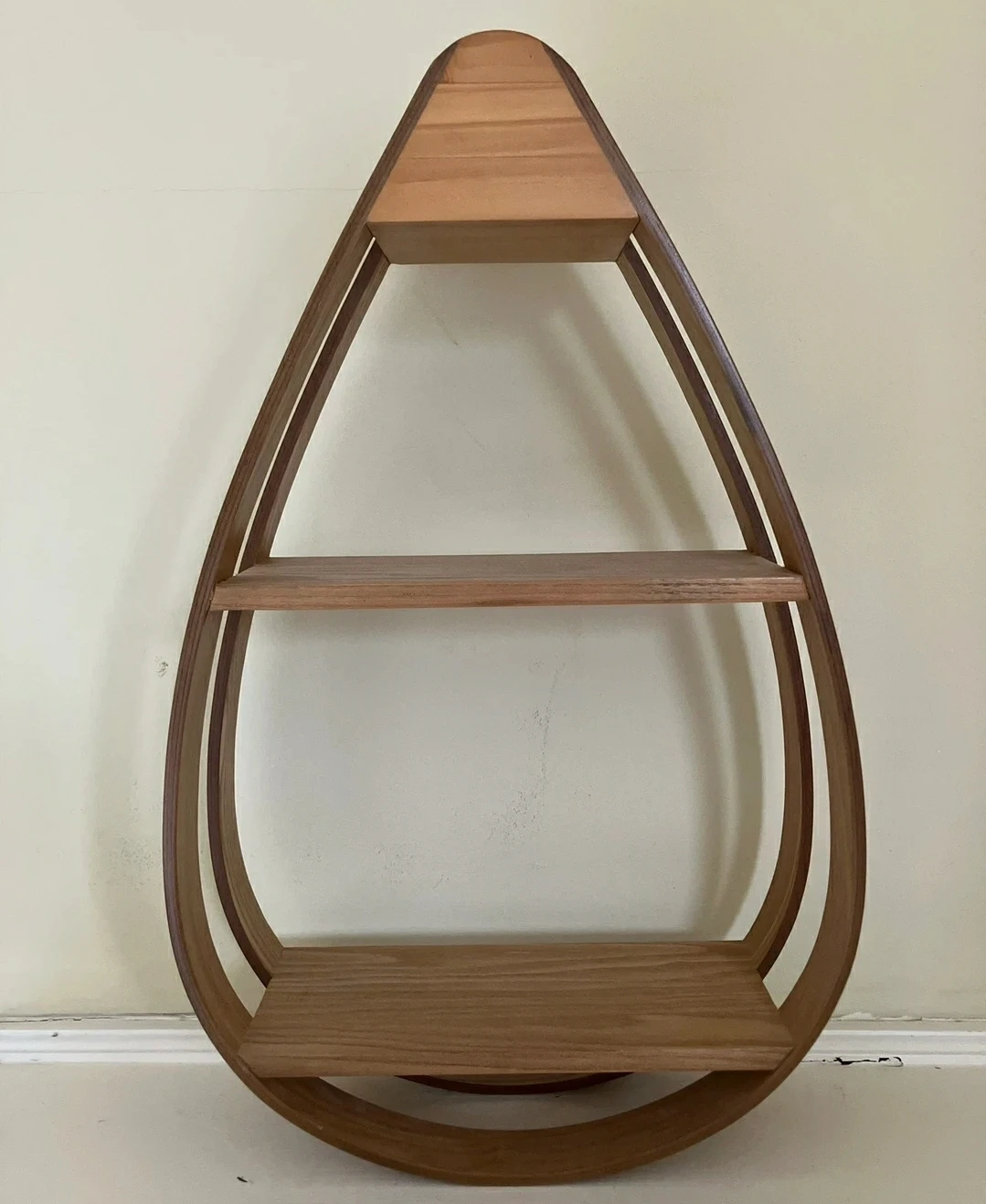 Teardrop Wall-Mounted Wood Shelf - photo 2