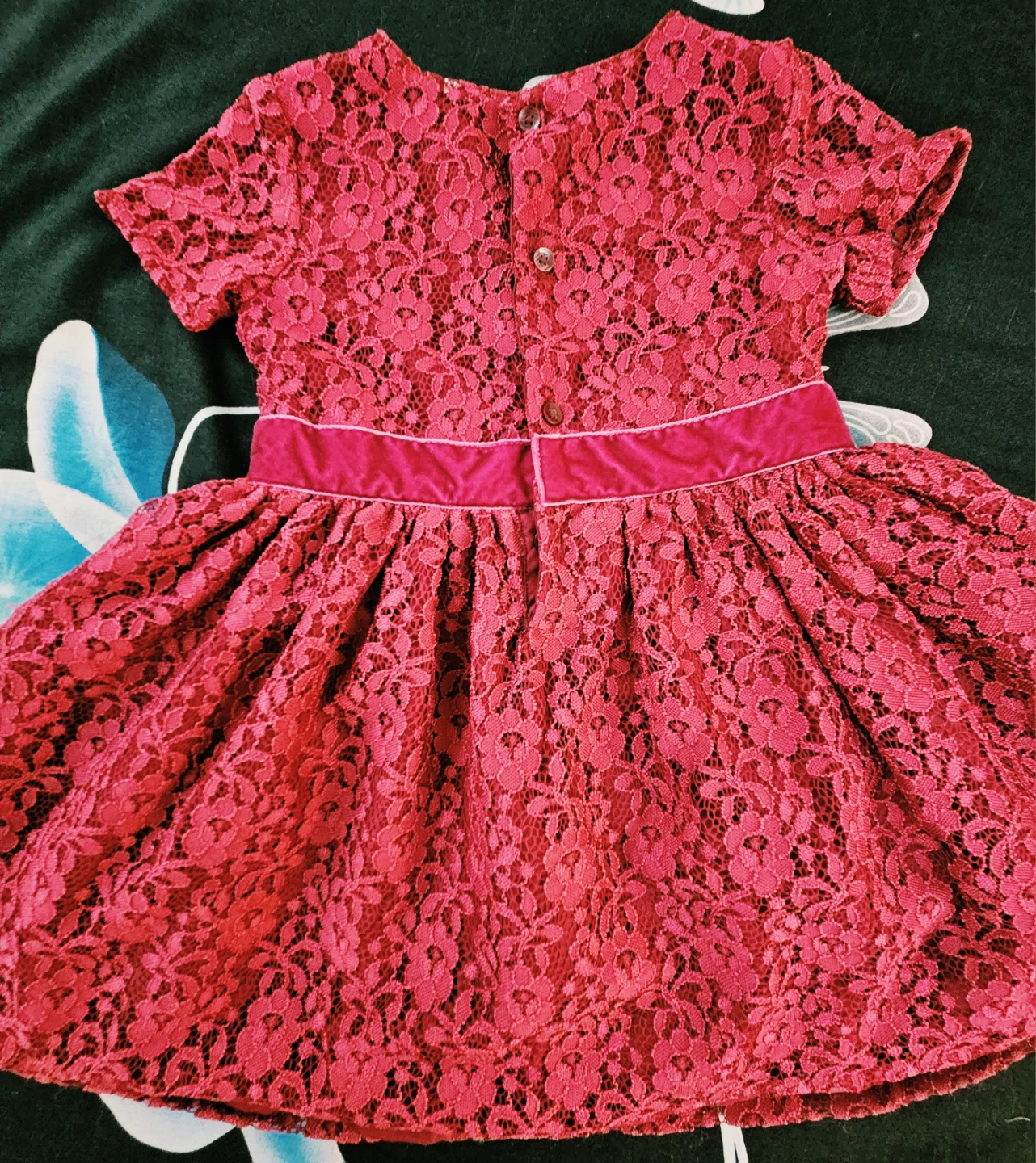 Carter's Red Lace Dress Size 24 Months - photo 2