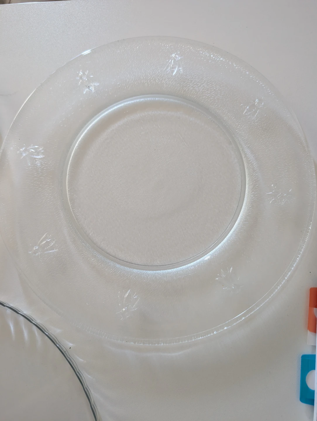 Set of 3 Clear Glass Serving Trays and Plates - photo 2