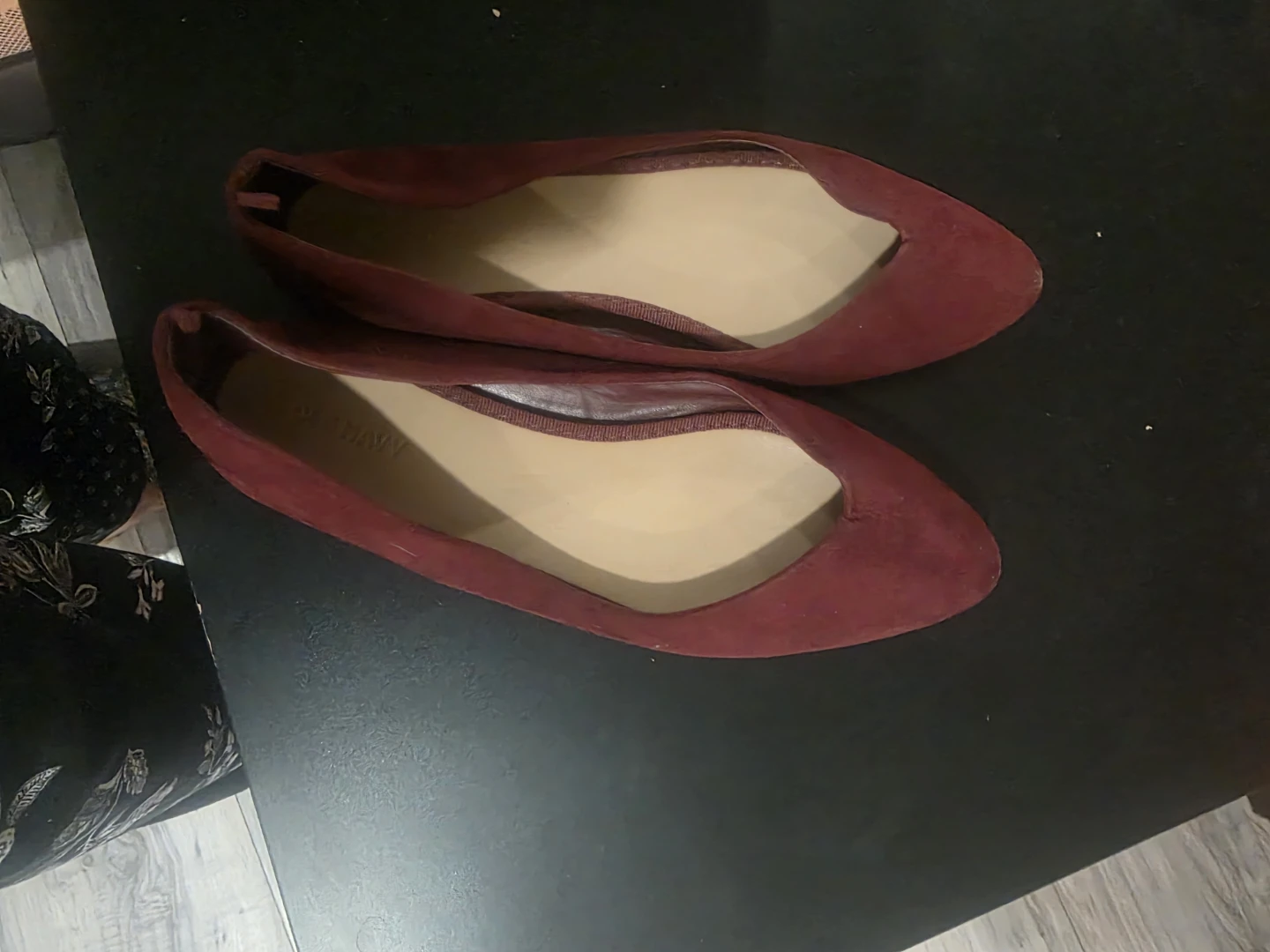 Old Navy Maroon Suede Flats - photo 2