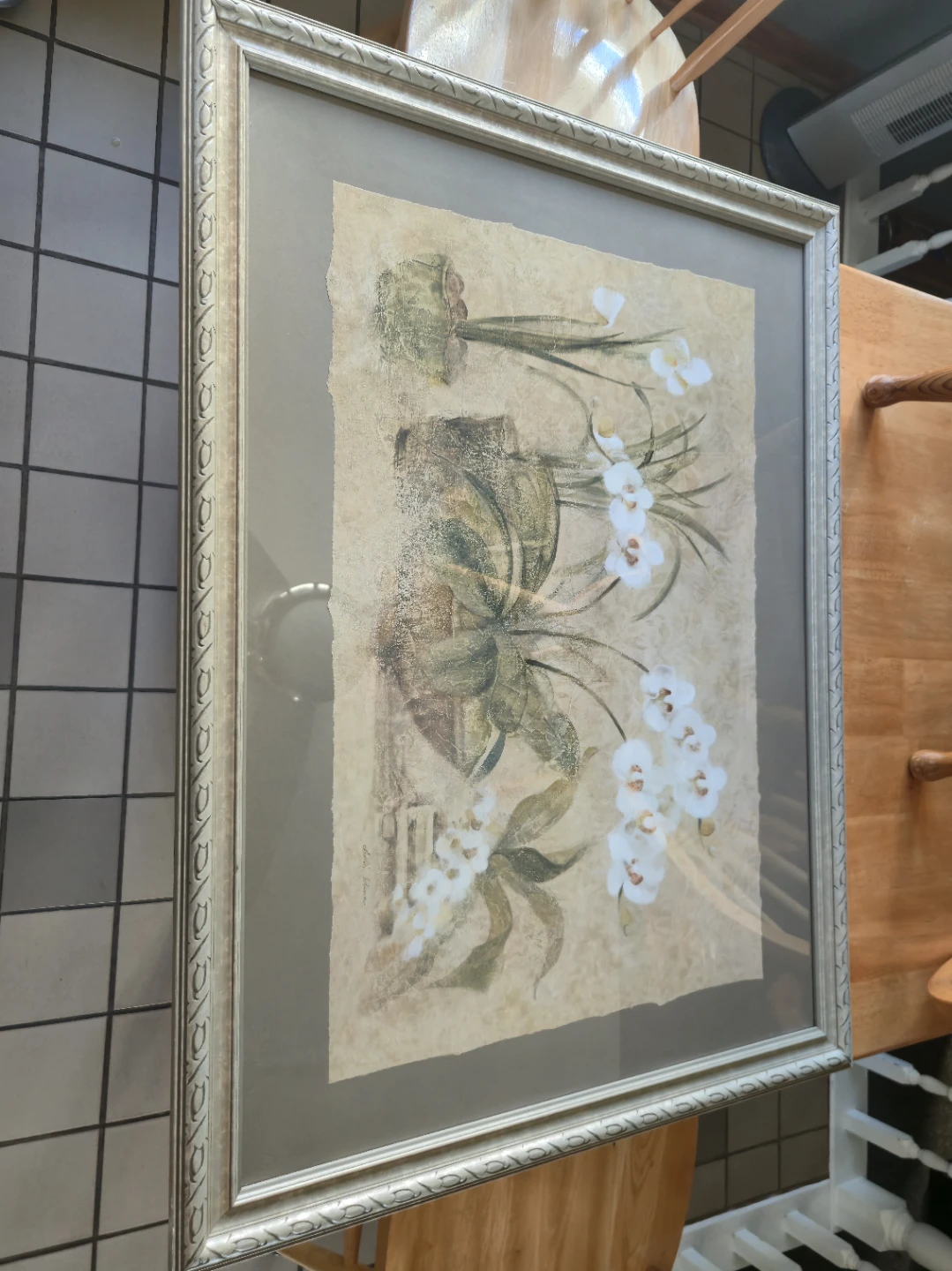 Cheri Blum White Orchid Framed Wall Art – Large 38" x 29" - photo 2