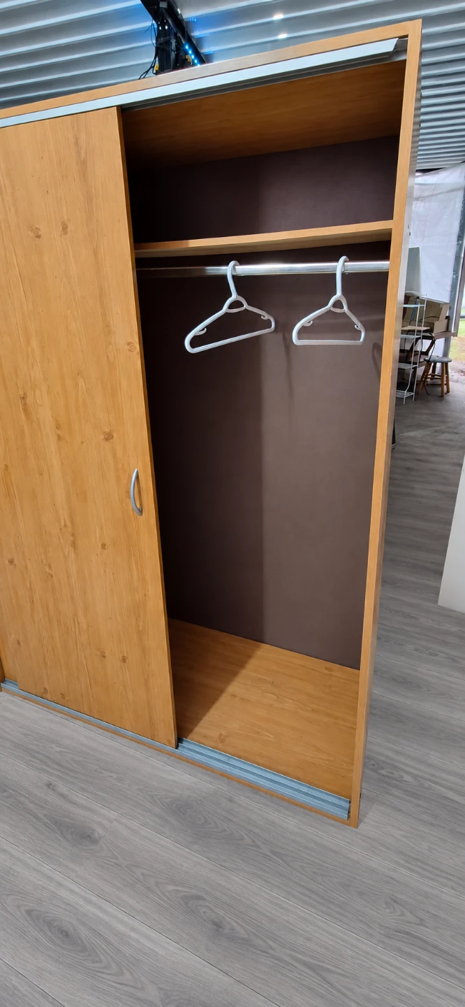 Wood Grain Sliding Door Wardrobe - photo 3